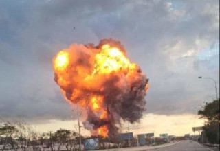 תקיפה באזור צידון  (צילום: רשתות ערביות)