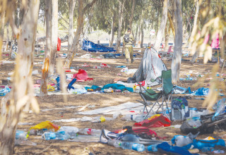אזור הטבח במסיבת הנובה (צילום:  יוסי זמיר פלאש 90)