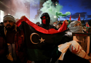 הפגנה "פרו-פלסטינית" בלונדון (צילום:   REUTERS/Hollie Adams)
