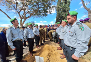 לוויתו של רנ"ג אורי מויאל (צילום:  דן בונבידה - חדשות הדרום 24)