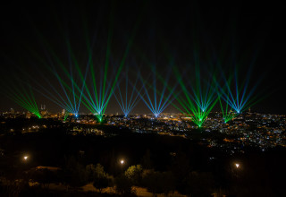 מופע הלייזר High Light JLM (צילום: באדיבות הרשות לפיתוח ירושלים)