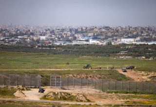 הגבול עם רצועת עזה (צילום: Chaim Goldberg/Flash90)