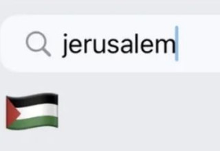 המילה 'ירושלים' והאימוג'י המוצע  (צילום: צילום מסך)