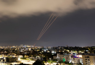 יירוט טילים איראניים (צילום:  REUTERS/Amir Cohen)