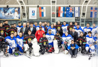 נבחרת ישראל בהוקי קרח (צילום: יח"צ - חד פעמי, יחצ)