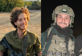 רס"ר דן קמחג'י ורס"ר נחמן נתן הרץ שנהרגו מפגיעת כטב"מ (צילום:  דובר צה"ל)