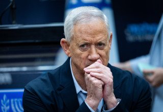 בני גנץ (צילום: יונתן זינדל, פלאש 90)