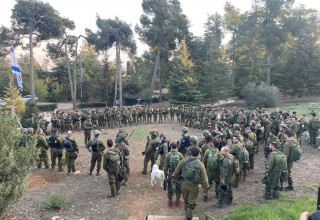 חיילים במושב מרגליות מלחמת חרבות ברזל  (צילום: מושב מרגליות)