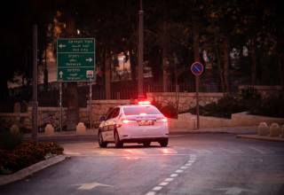 ניידת משטרה (צילום: יונתן זינדל, פלאש 90)
