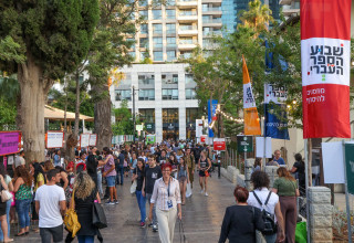 שבוע הספר בפארק שרונה (צילום:  רונן טופלברג,באדיבות עיריית תל אביב- יפו)