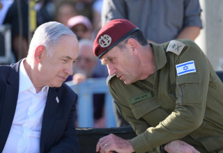 הרצי הלוי ובנימין נתניהו (צילום: עמוס בן גרשון, לע"מ)
