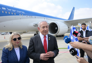 בנימין נתניהו, שרה נתניהו (צילום:  עמוס בן גרשום לעמ)