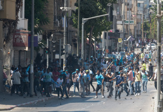 מהומות אריתראים בספטמבר 2023 (צילום: עומר פישמן, פלאש 90)