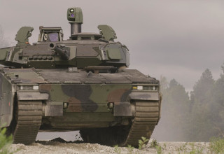 מערכת הגנה אקטיבית מסוג "חץ דורבן" של אלביט (צילום: BAE Systems Hagglunds)