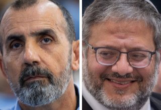 איתמר בן גביר, דני לוי  (צילום: יונתן זינדל פלאש 90,חיים גולדברג פלאש 90)