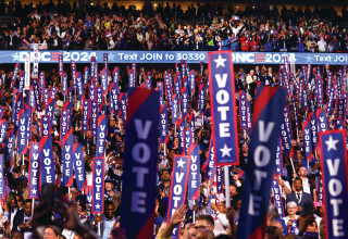 ועידת המפלגה הדמוקרטית (צילום: רויטרס)