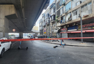 קטטה בין אריתראים תל אביב (צילום: דוברות המשטרה)