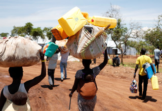 פליטים בסודן (צילום: רויטרס)