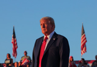 הנשיא לשעבר, דונלד טראמפ, בעצרת בחירות בבאטלר פנסילבניה, 5.10.24 (צילום: רויטרס)