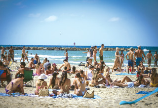 חוף ים בתל אביב (צילום: אבשלום ששוני)