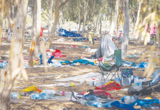 מסיבת הנובה לאחר הטבח (צילום: יוסי זמיר, פלאש  90)
