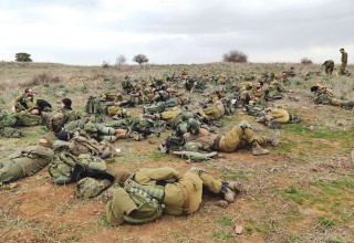 סעדיה. מנוחת הלוחמים  (צילום:  באדיבות הפלוגה)