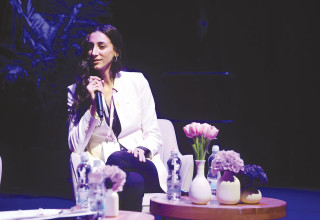 טלי בינר בכנס (צילום: איל גזיאל)