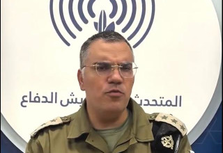 דובר צה"ל בערבית אביחי אדרעי (צילום: דובר צה"ל,צילום מסך)