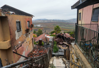 הרס במטולה, מלחמת "חרבות ברזל" (צילום: איל מרגולין, פלאש 90)