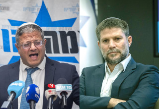 בצלאל סמוטריץ', איתמר בן גביר (צילום: יונתן זינדל, פלאש 90,חיים גולדברג, פלאש 90)