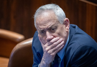 בני גנץ (צילום:  חיים גולדברג, פלאש 90)