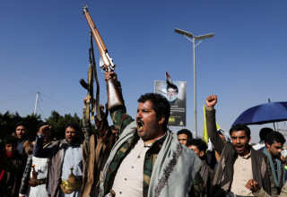 החות'ים (צילום: REUTERS/Khaled Abdullah)