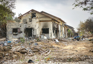 בית הרוס בבארי (צילום: יונתן זינדל, פלאש 90)