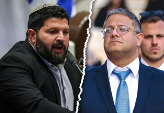 אלמוג כהן, בן גביר (צילום: נועם מושקוביץ, דוברות הכנסת,אוליביה פיטוסי, פלאש 90)