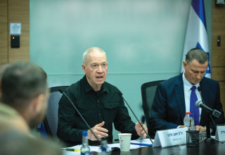 גלנט בועדת החוץ והבטחון של הכנסת (צילום: יונתן זינדל, פלאש 90)