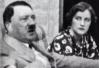 אדולף היטלר והמאהבת יוניטי מיטפורד (צילום: צילום מסך dailymail)