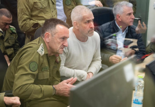 הרמטכ״ל, רב-אלוף הרצי הלוי, ראש השב״כ, רונן בר, ראש המוסד, דדי ברנע (צילום: דובר צה"ל)