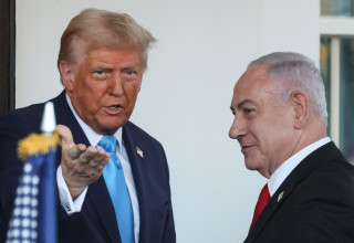 טראמפ ונתניהו בבית הלבן (צילום:  רויטרס)