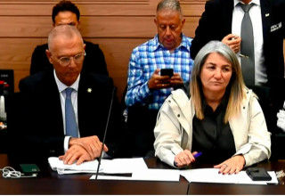 דרורית שטיינמץ ויוסי שלי (צילום: צילום מסך מערוץ הכנסת)