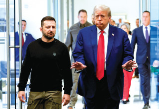 דונלד טראמפ, ולדימיר זלנסקי (צילום: רויטרס)