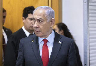 עדות נתניהו בבית המשפט המחוזי בתל אביב (צילום: מוטי מילרוד, פול)