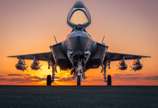  שלושה מטוסי “אדיר” (F-35i) נחתו בבסיס נבטים (צילום: דובר צה"ל)
