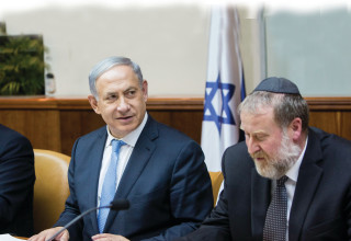 בנימין נתניהו, אביחי מנדלבליט - ארכיון (צילום: יונתן זינדל פלאש 90)