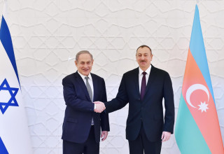 בנימין נתניהו ונשיא אזרבייג'ן (צילום: לשכת נשיא אזרבייג׳ן)