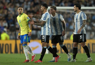 ראפיניה, שחקני נבחרת ארגנטינה (צילום: Marcelo Endelli / Stringer)