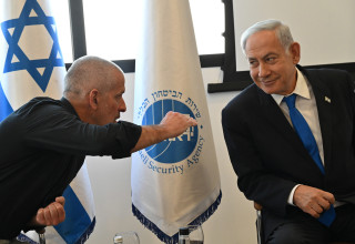בנימין נתניהו, רונן בר (צילום: קובי גדעון, לע"מ)