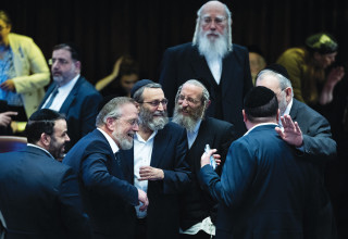 ח"כים ושרים חרדים בכנסת (צילום: יונתן זינדל, פלאש 90)