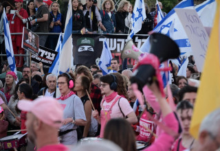 מחאה נגד הממשלה (צילום: אבשלום ששוני)