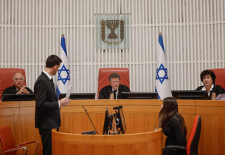 הדיון בבג"ץ בסוגיית פיטורי רונן בר (צילום: יונתן זינדל, פלאש 90)