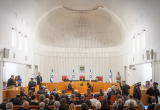 הדיון בבג"ץ בסוגיית פיטורי רונן בר (צילום: חיים גולדברג, פלאש 90)